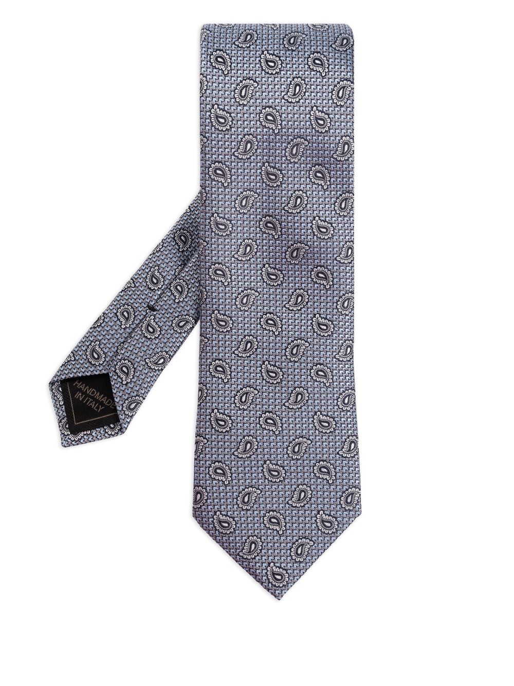 Brioni paisley-pattern tie - Grey