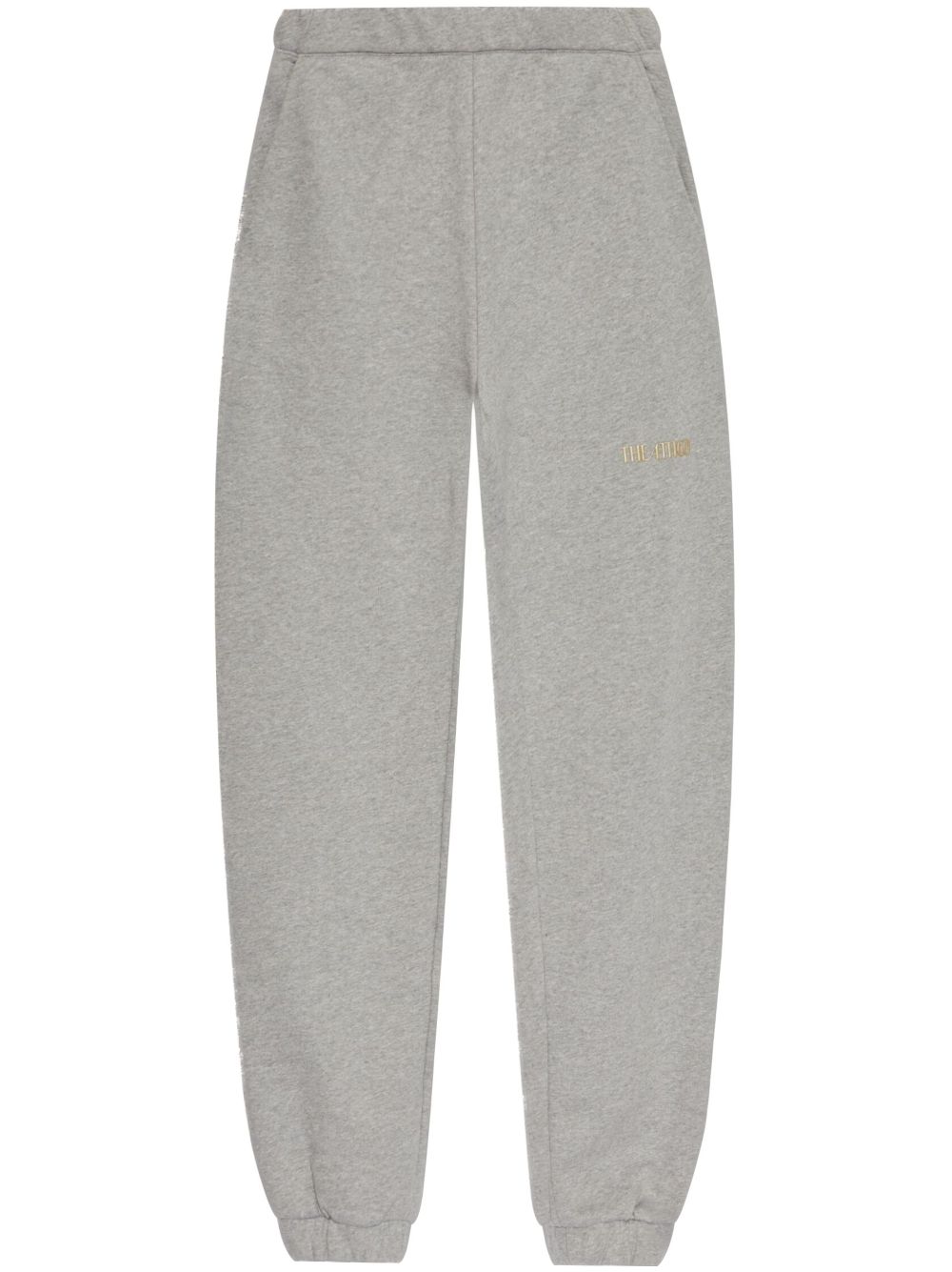 The Attico cotton track pants - Grey