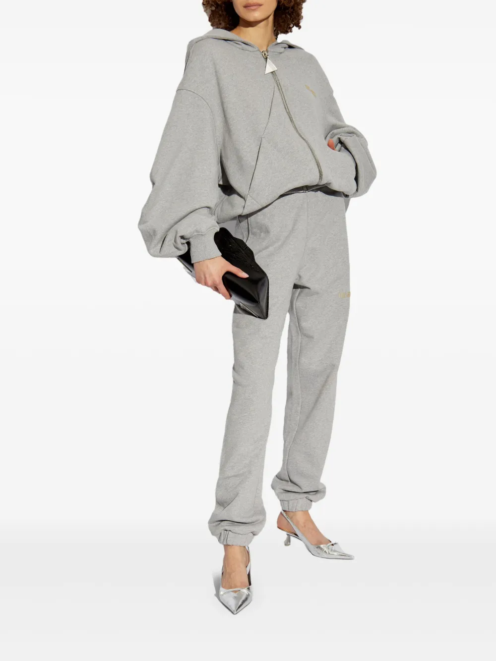 Attico Logo Sweatpants In Grey