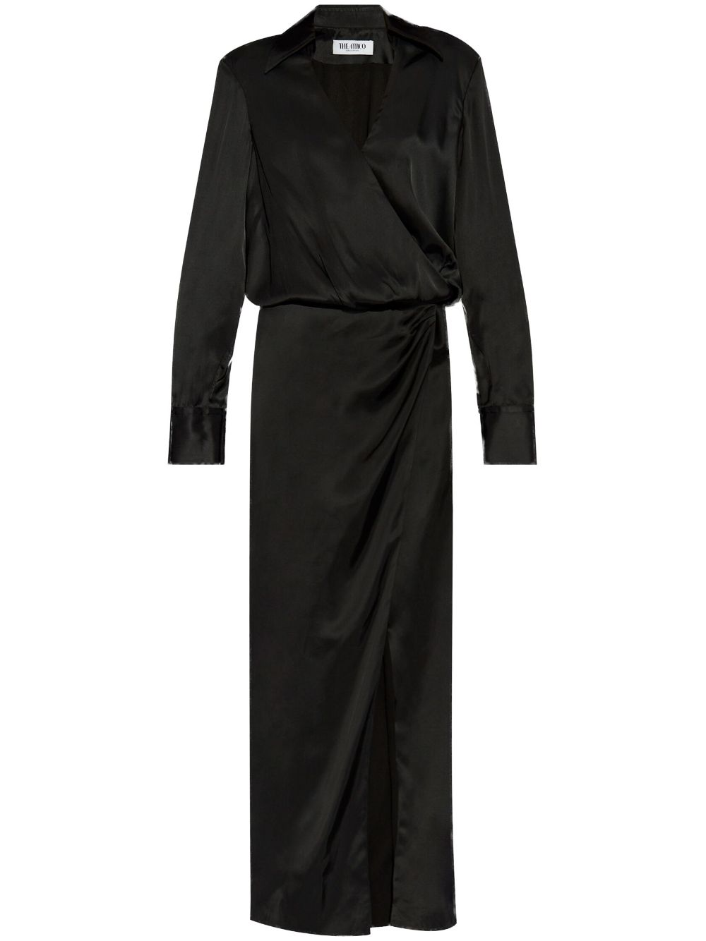 The Attico gathered dress - Black