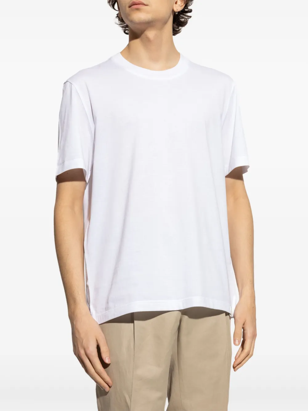 Brioni T-shirt met ronde hals Wit