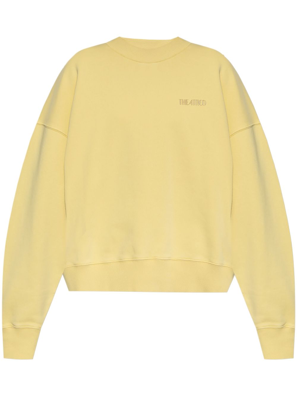 The Attico logo sweatshirt - Yellow