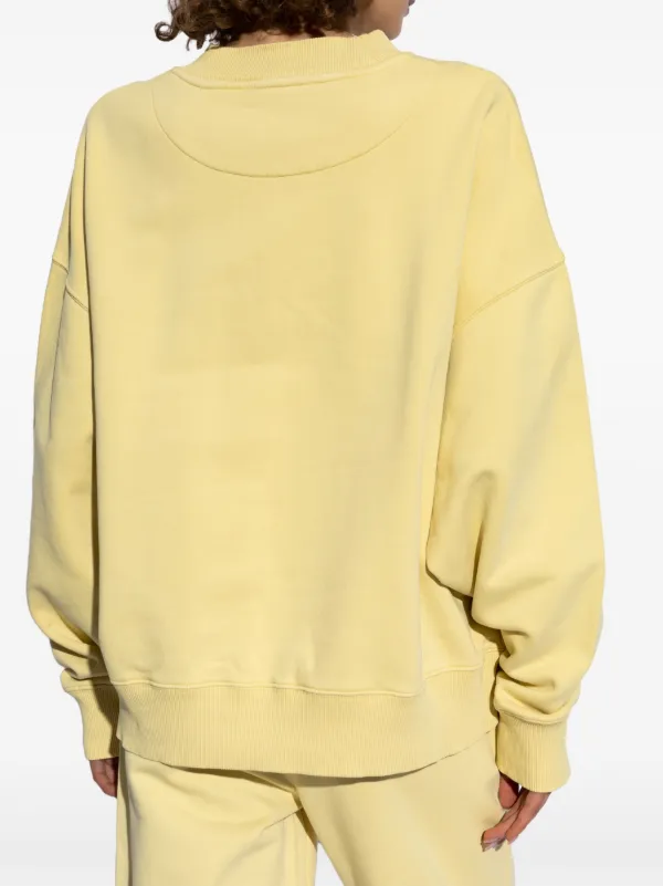 The Attico Logo Sweatshirt | Yellow | FARFETCH