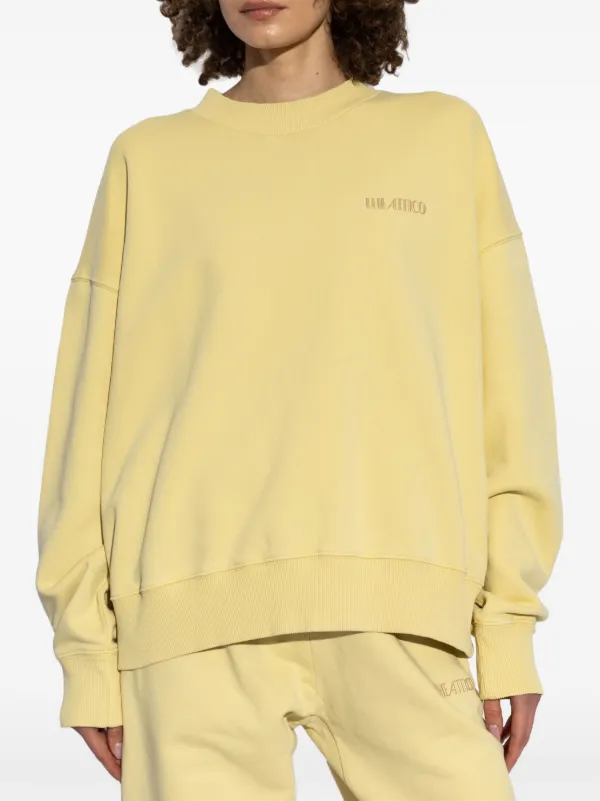 その他 THE ATTICO SS25 Logo sweatshirt (250WCF00021 873) The Attico Logo Sweatshirt | Yellow | FARFETCH JO