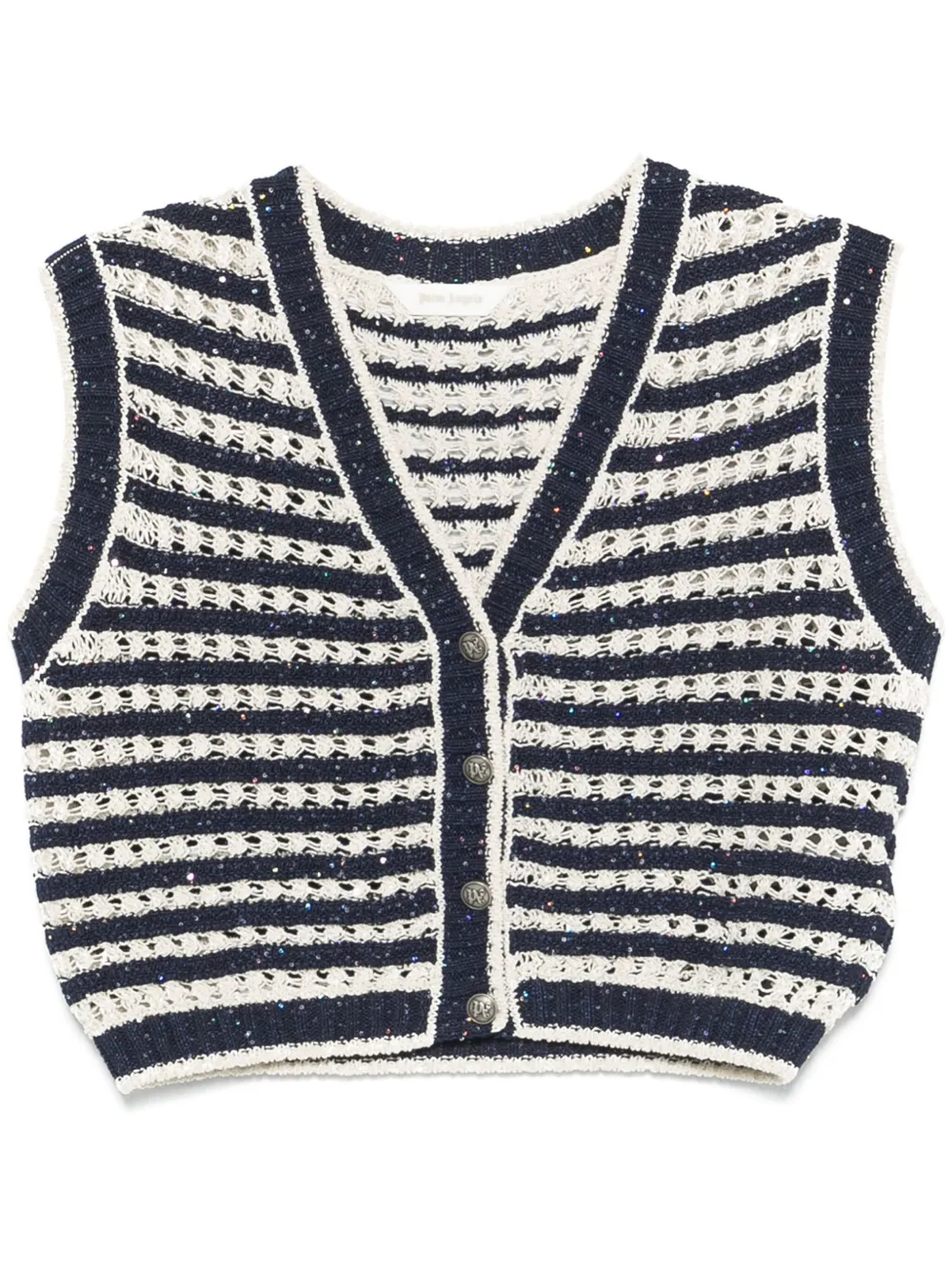 Palm Angels Top in maglia a righe | blu | Image 1