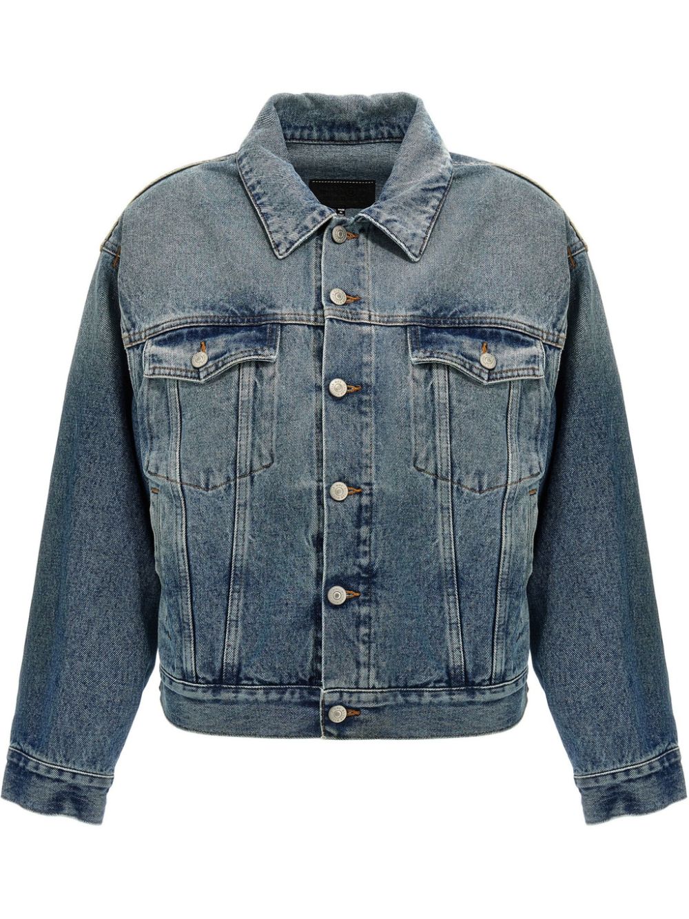 cut-out denim jacket