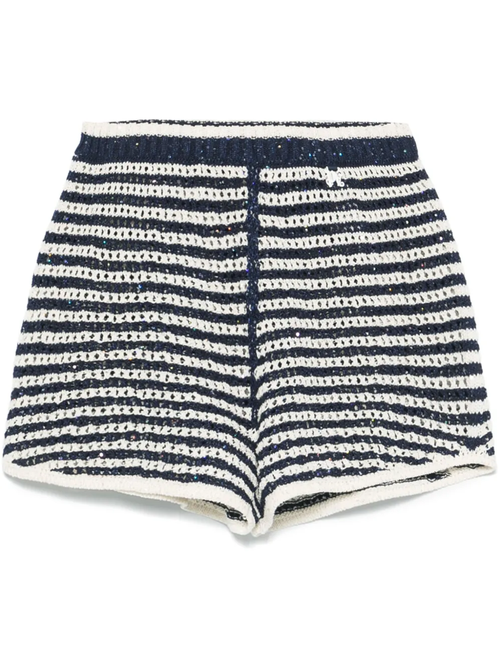 Palm Angels Gestreepte shorts Blauw