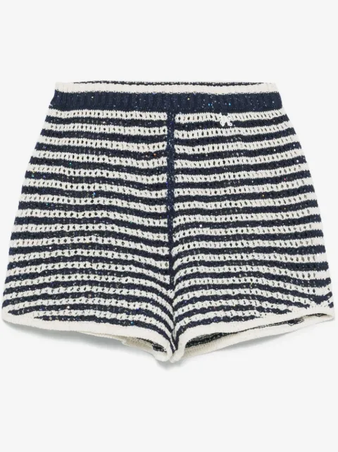Palm Angels striped knit shorts