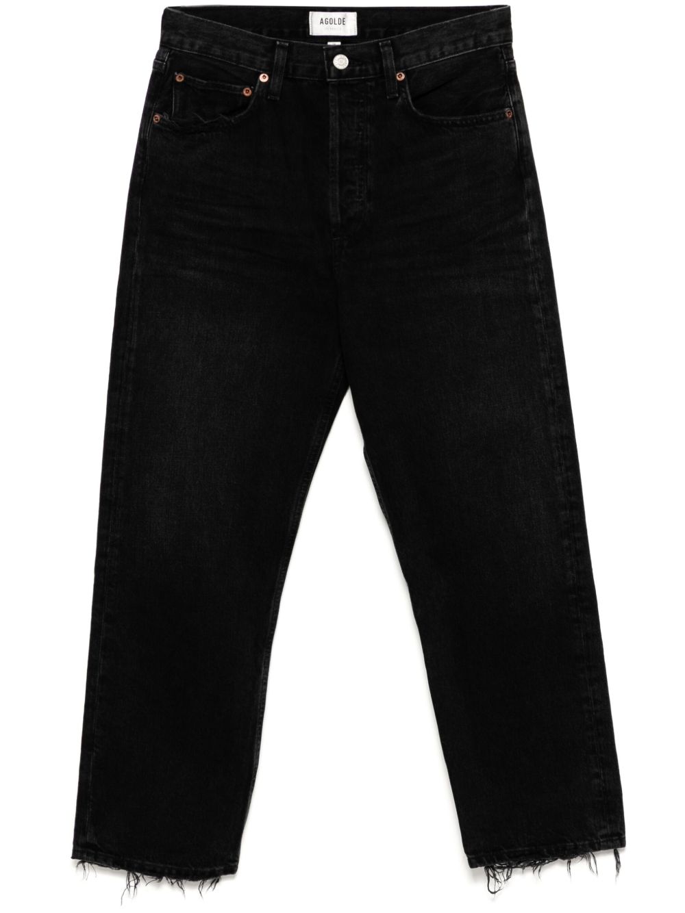 AGOLDE Gerafelde jeans Zwart