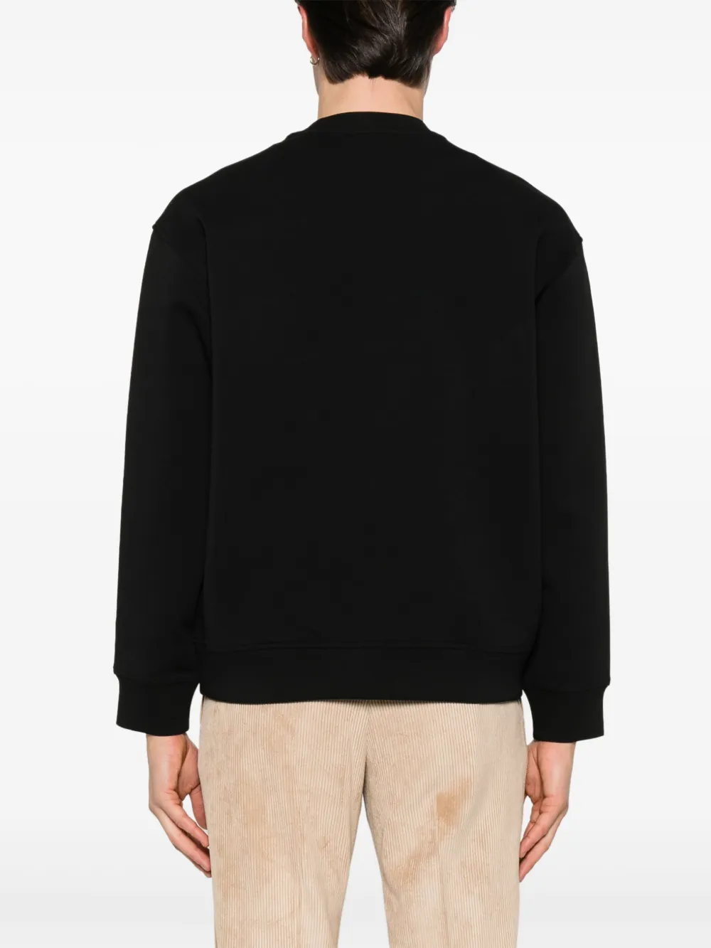 Emporio Armani Sweater met geborduurd logo Zwart
