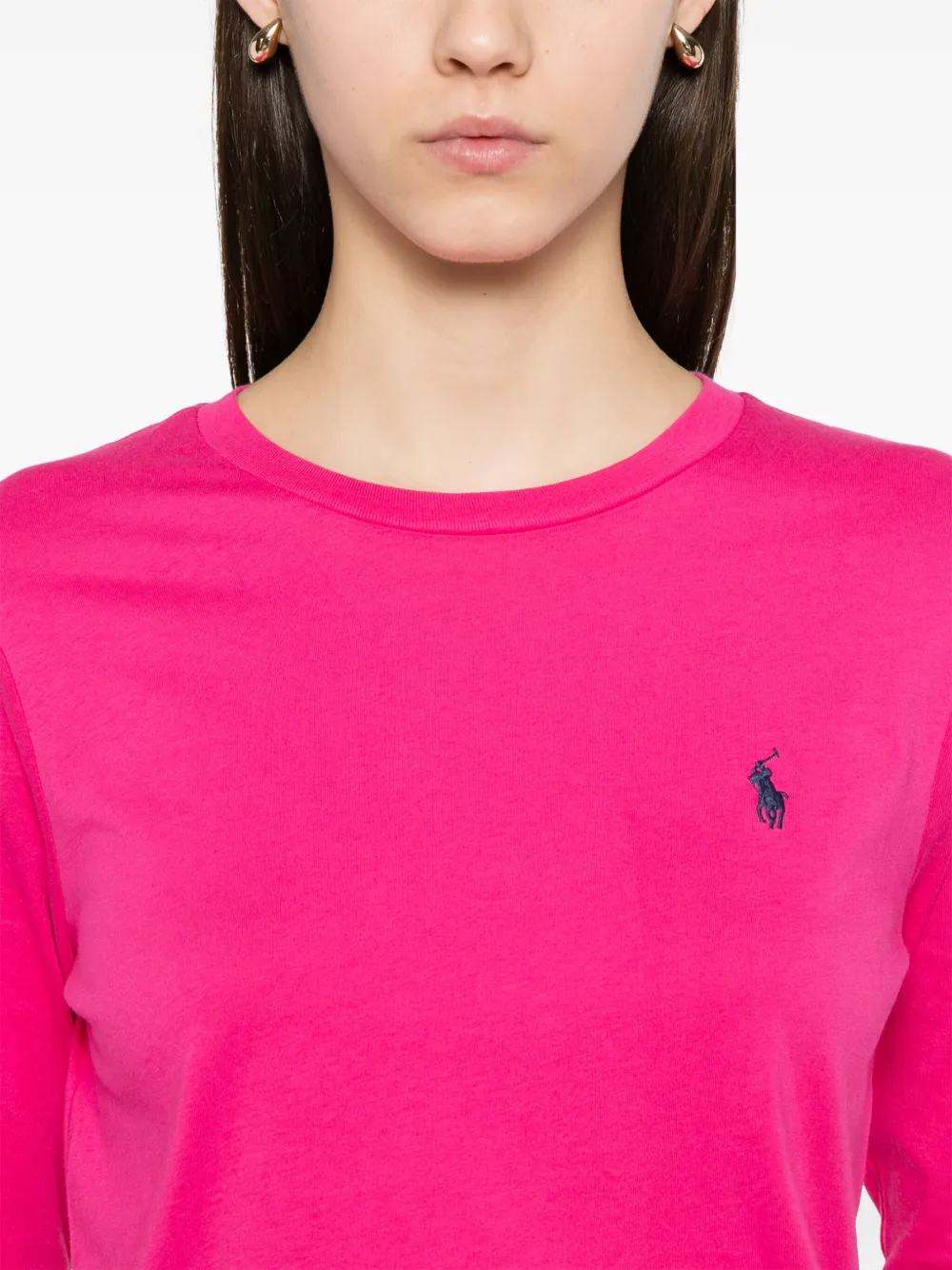 Shop Polo Ralph Lauren Long-sleeve T-shirt In Pink