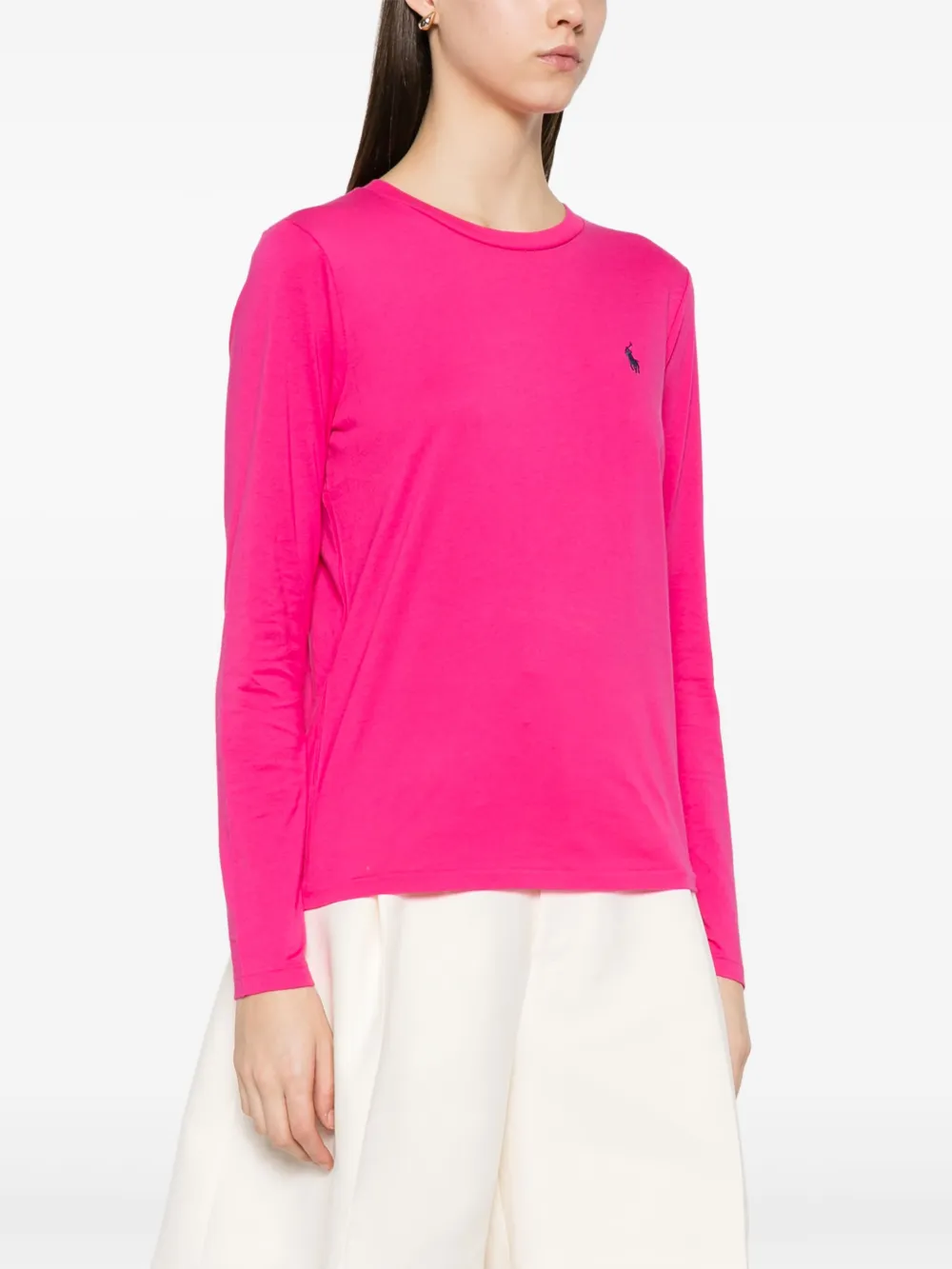 Shop Polo Ralph Lauren Long-sleeve T-shirt In Pink