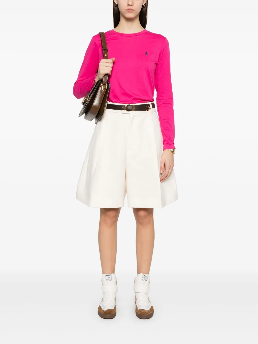 Shop Polo Ralph Lauren Long-sleeve T-shirt In Pink