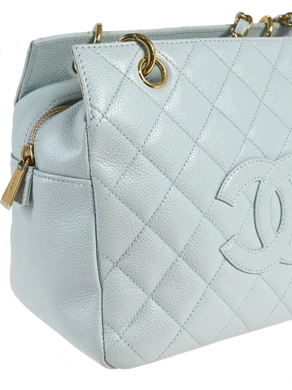 CHANEL Pre-Owned 2002 Petite Timeless shoulder bag - Blauw