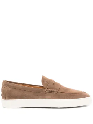 Tod's スエード ローファー | ブラウン | FARFETCH JP