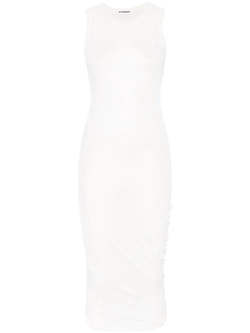 Robe en coton à coupe mi-longue - Jil Sander - Modalova