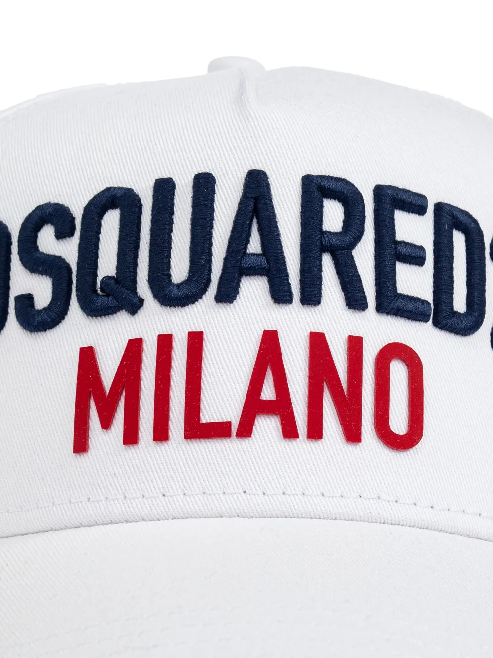DSQUARED2 Pet met geborduurd logo Wit