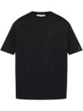 Iceberg cartoon-embroidered T-shirt - Black