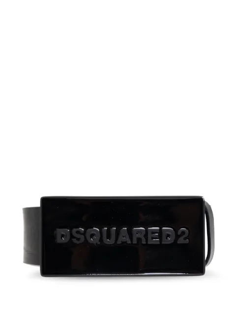 DSQUARED2 cinturón con logo en relieve