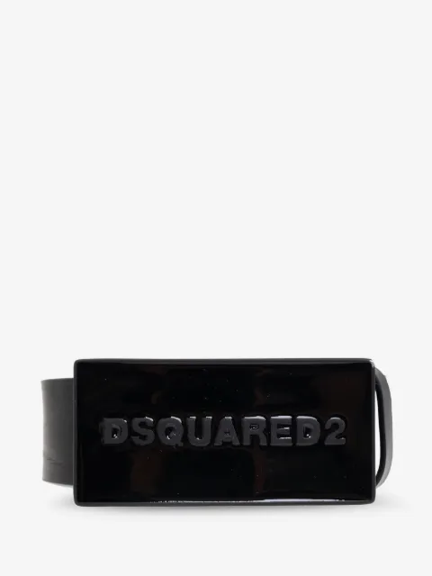 DSQUARED2 embossed logo leather belt