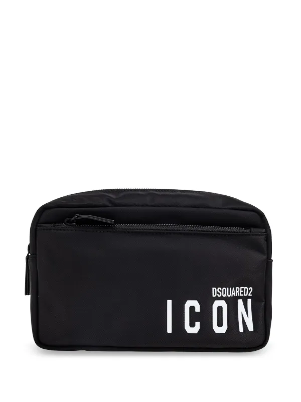 DSQUARED2 Icon-print Wash Bag Black FARFETCH OM