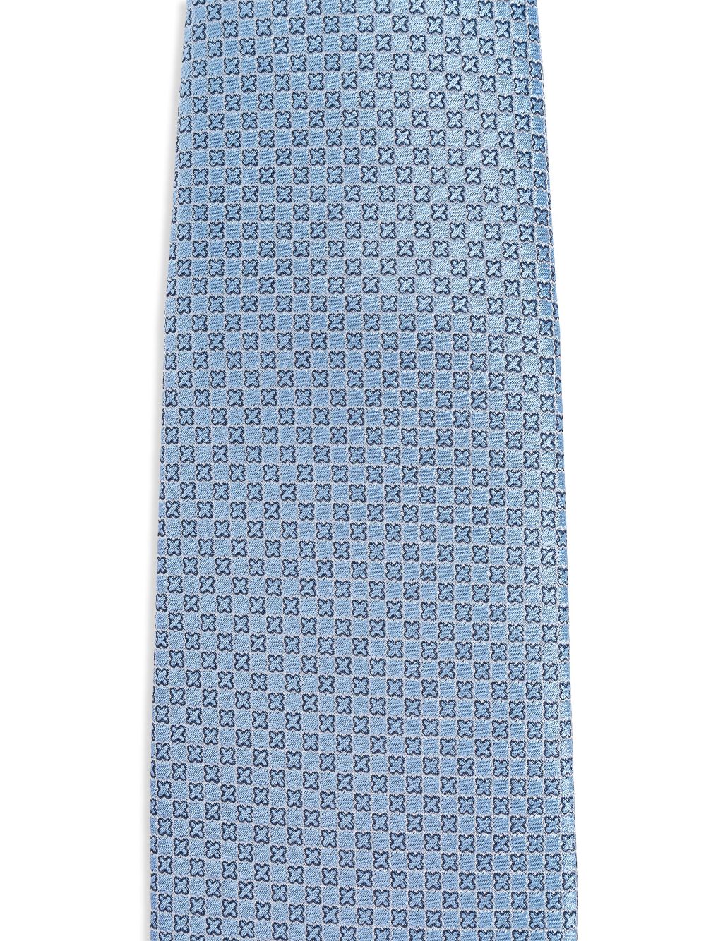 Brioni jacquard silk tie - Blauw