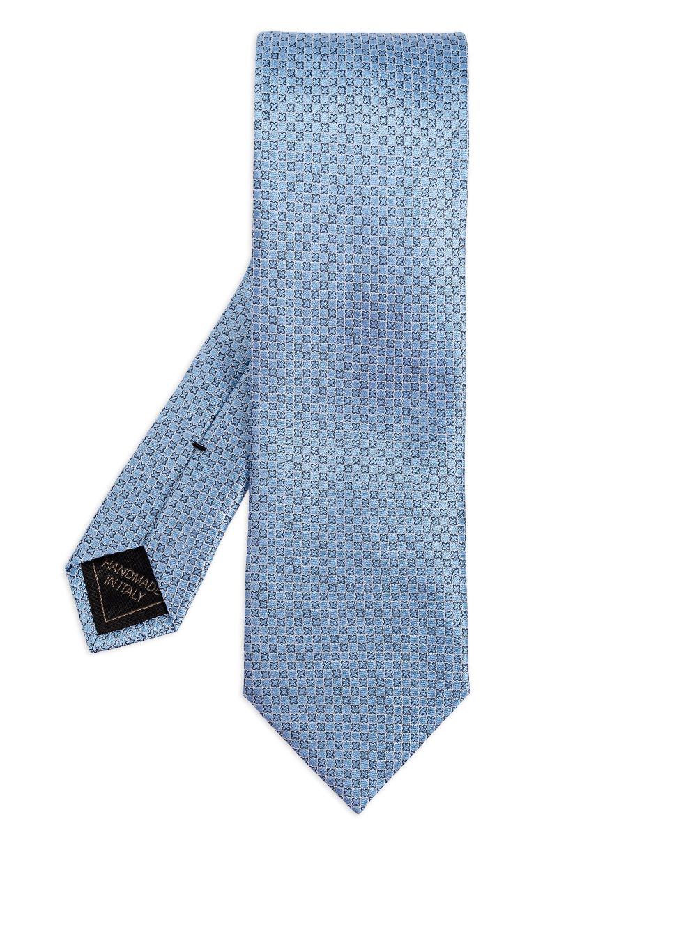 Brioni jacquard silk tie - Blue