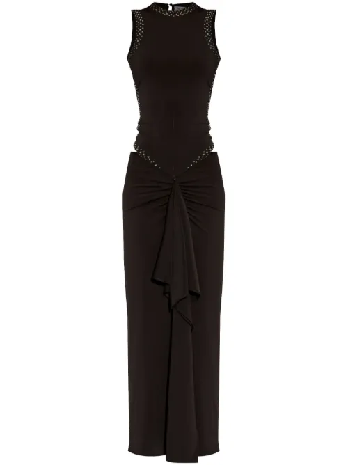 Robe à ornements strassés - The Attico - Modalova