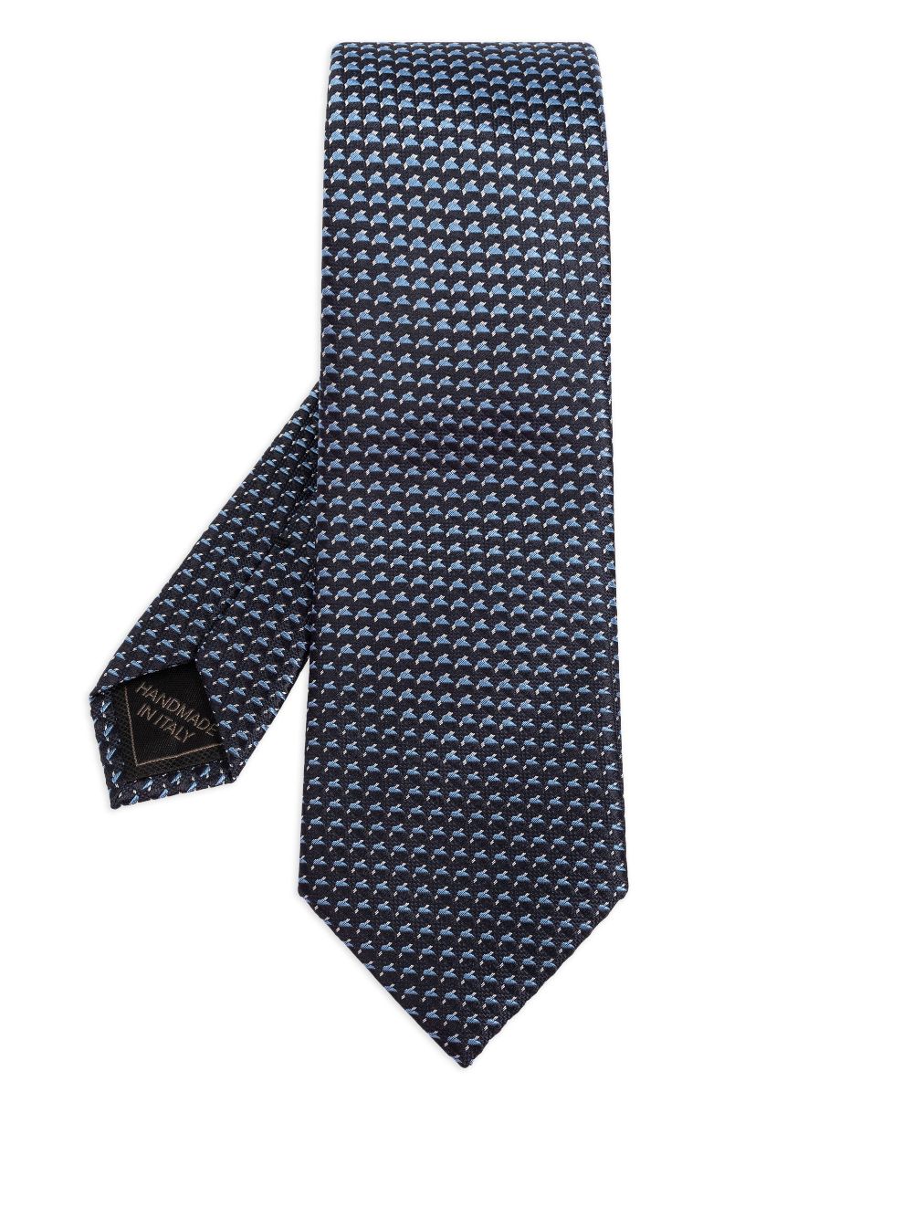 Brioni jacquard silk tie - Blue