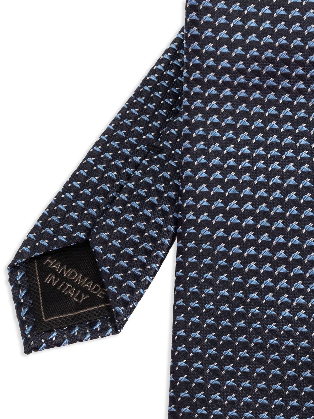 Brioni jacquard silk tie - Blauw