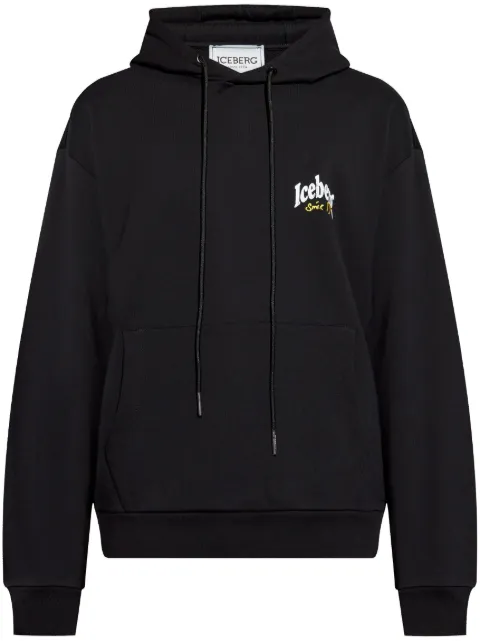 Iceberg logo-print hoodie