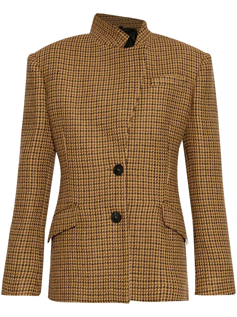 The Attico houndstooth blazer - Brown