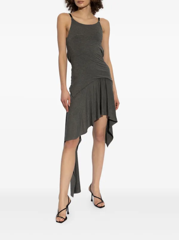 The Attico handkerchief-hem Dress | Grey | FARFETCH