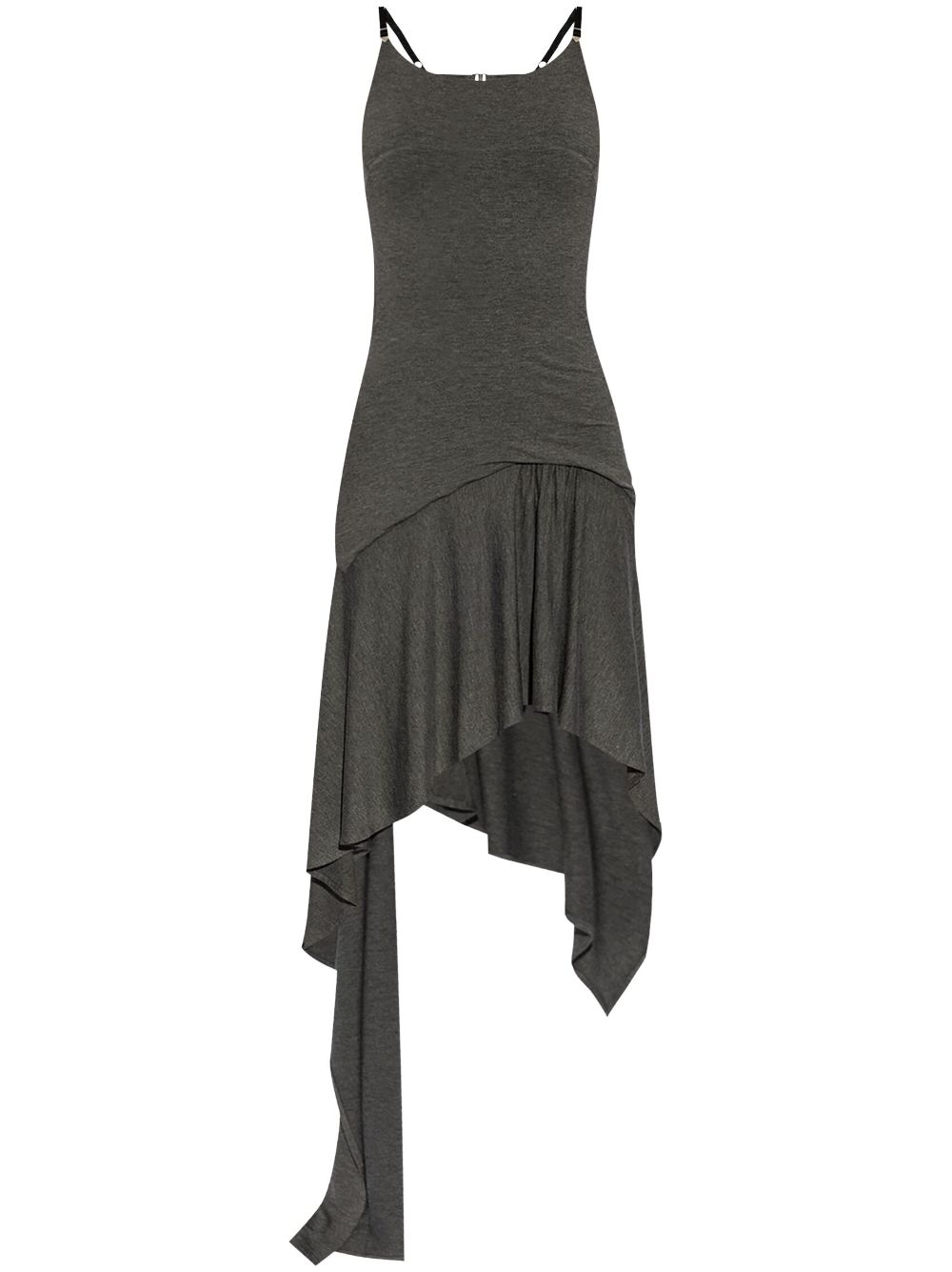 The Attico handkerchief-hem dress - Grey