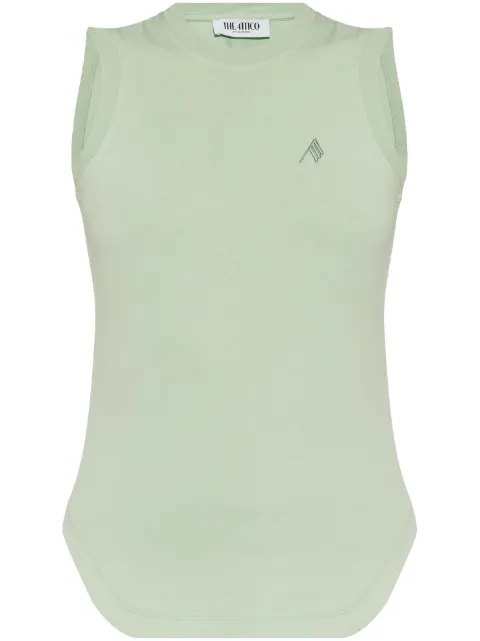 The Attico top con logo bordado