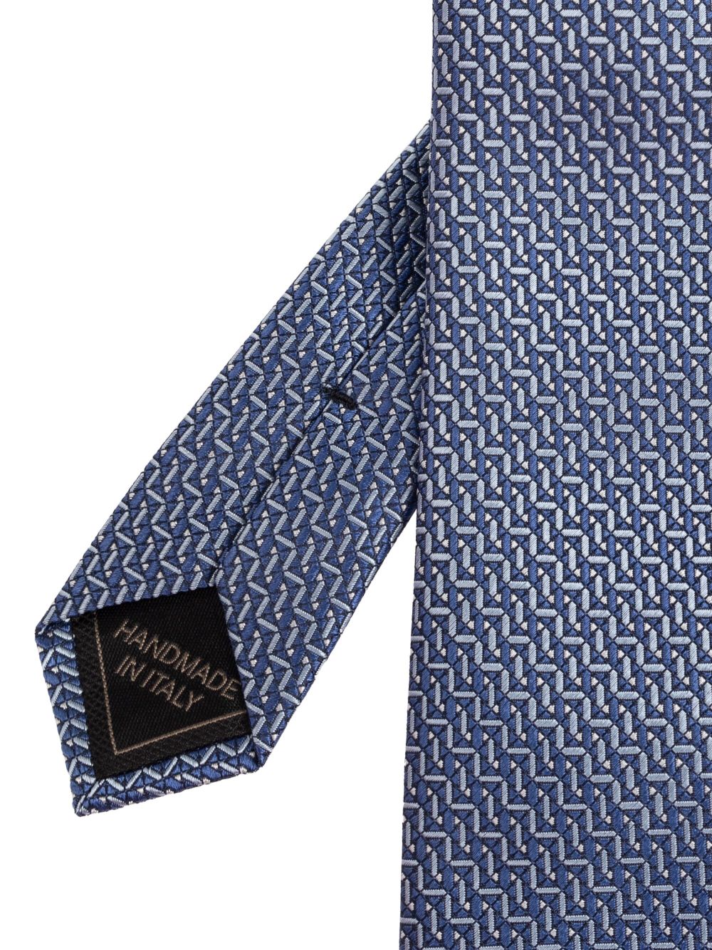 Brioni jacquard silk tie - Blue