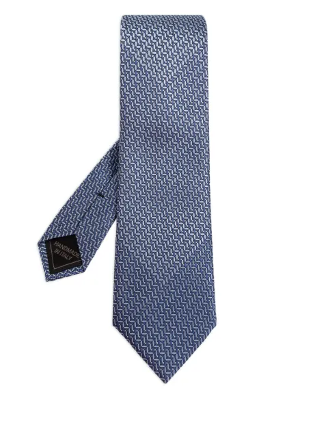 Brioni jacquard silk tie 