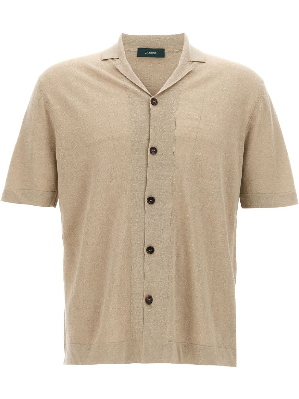 Zanone linen shirt - Neutrals