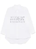 MM6 Maison Margiela numbers-motif shirt - White