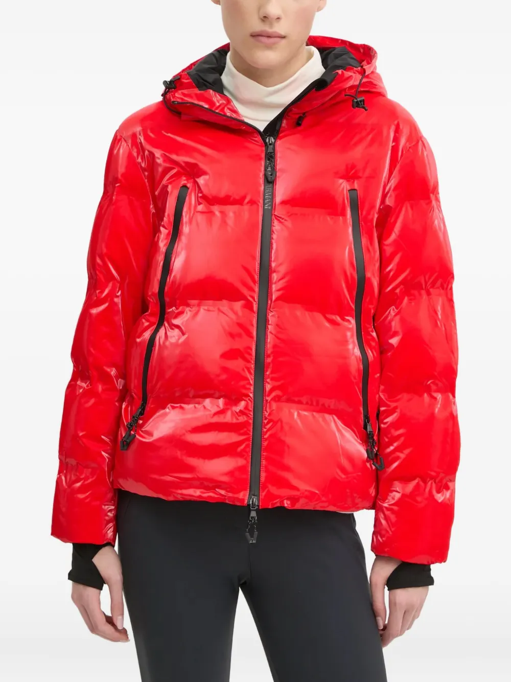 Ea7 Emporio Armani hooded zip-up jacket | Red | Image 1