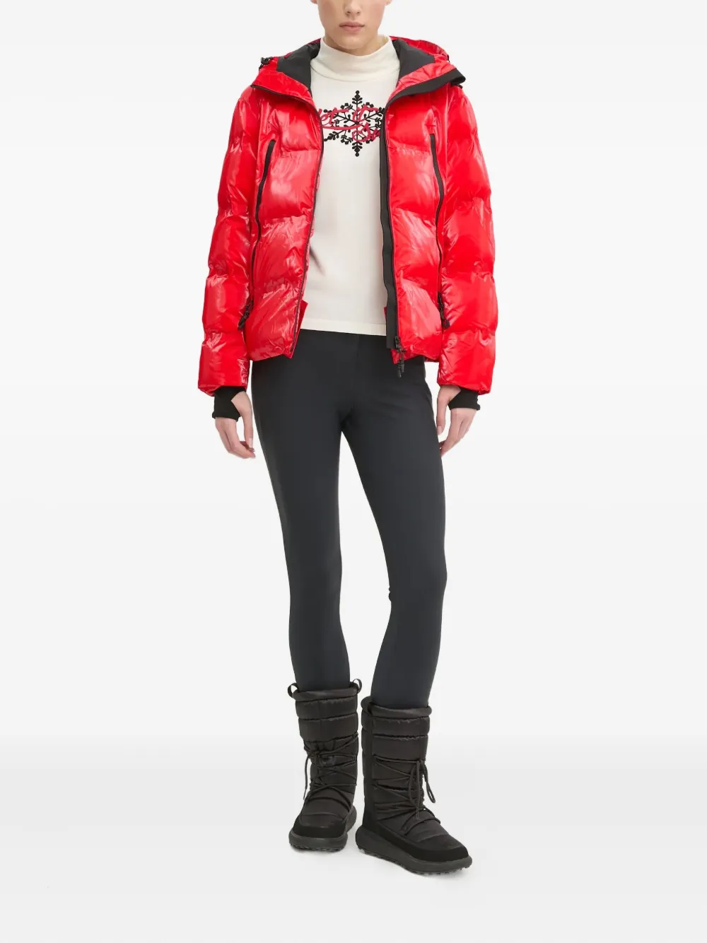 Ea7 Emporio Armani Jack met capuchon - Rood
