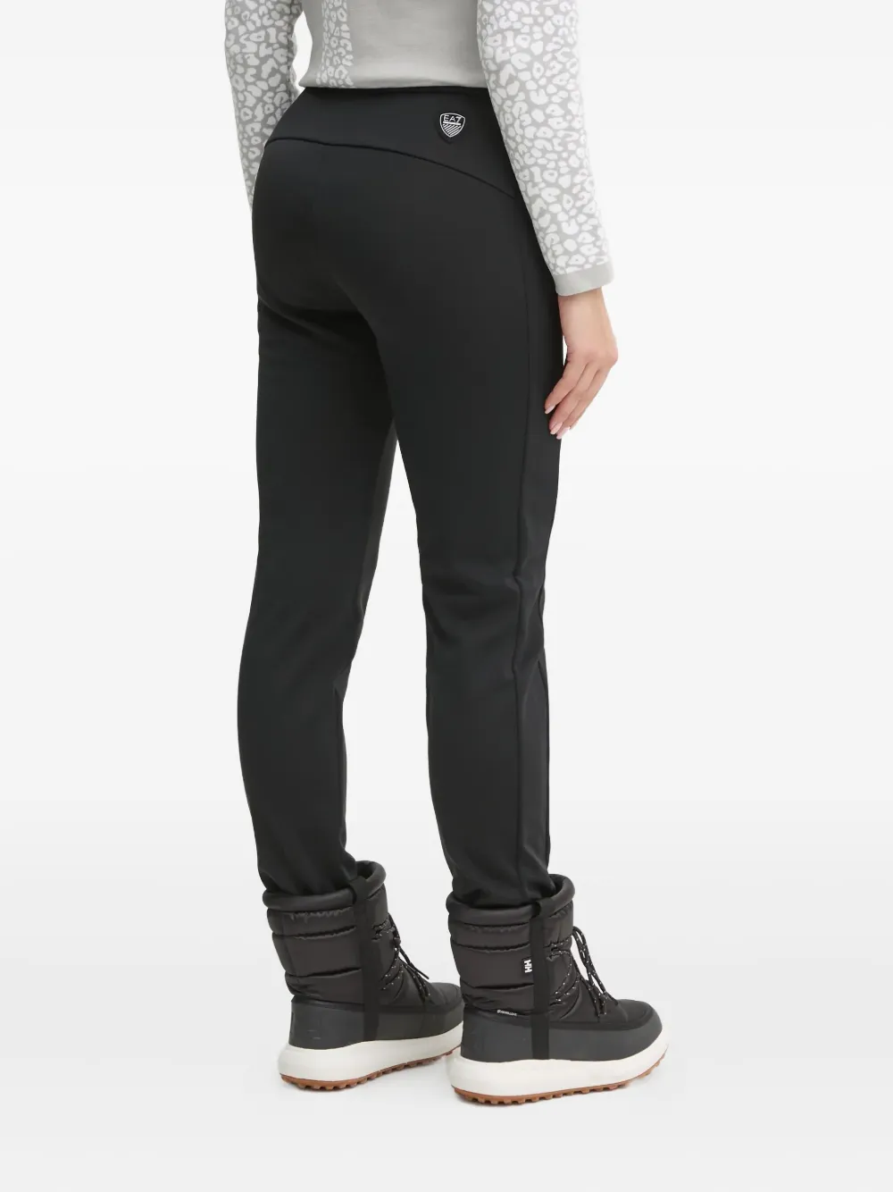 Ea7 Logo-print Ski Trousers In Black