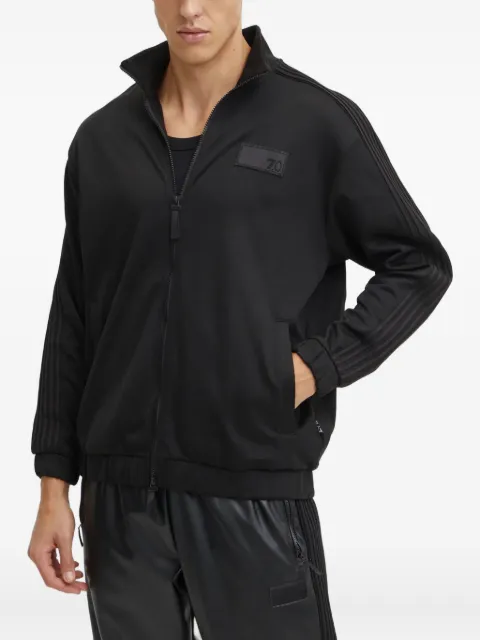 Ea7 Emporio Armani sudadera con motivo de rayas y cierre