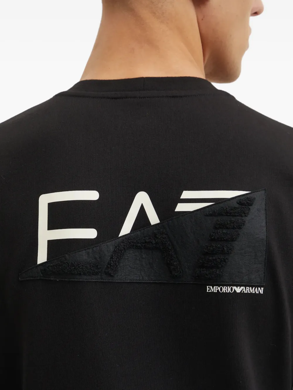 Ea7 Emporio Armani Sweater met logoprint Zwart