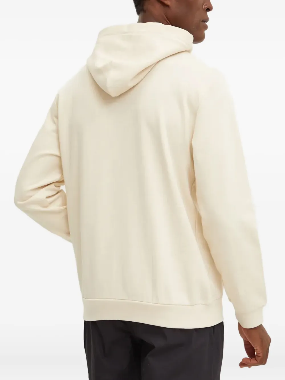 Ea7 Emporio Armani Hoodie met logo-reliëf Beige