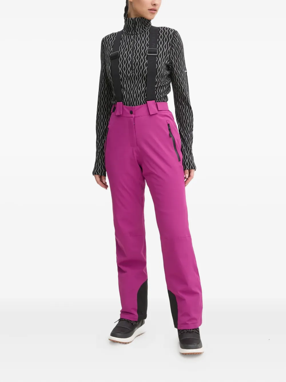 Ea7 Emporio Armani Pantaloni da sci con applicazione - Rosa