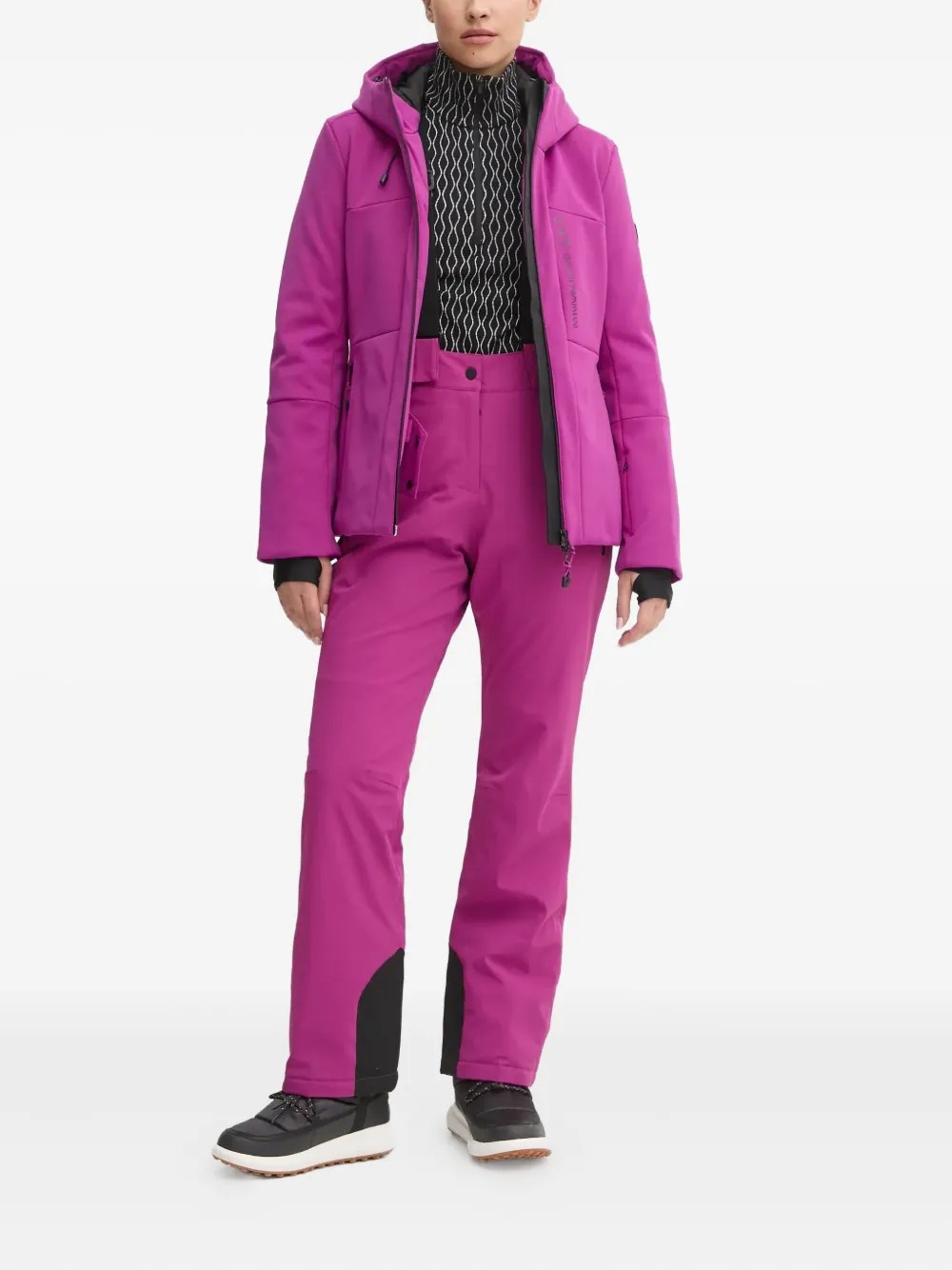 Ea7 Emporio Armani Skibroek met logopatch - Roze