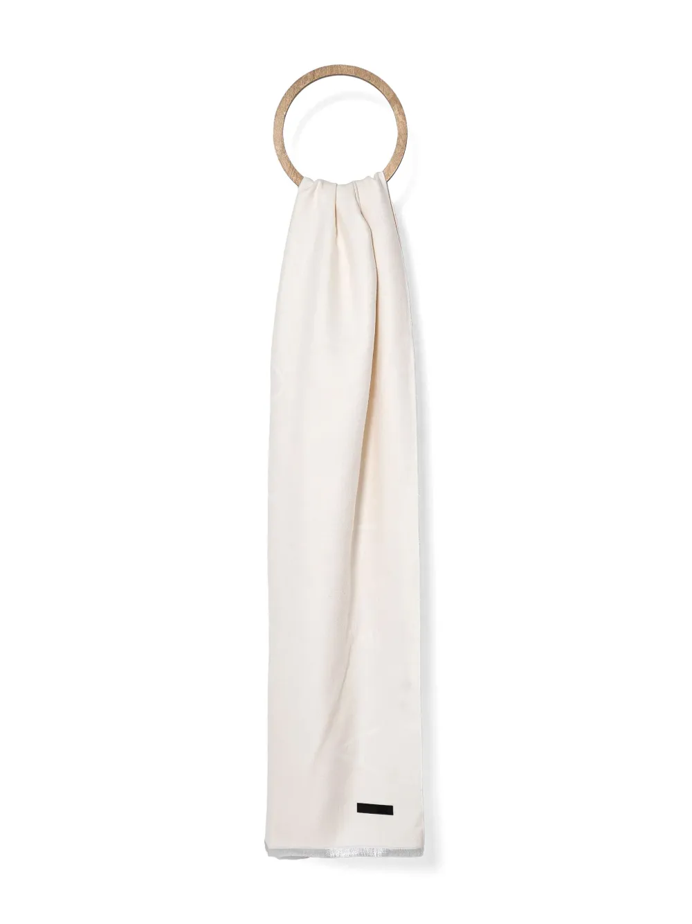 Ea7 Logo-patch Scarf In White