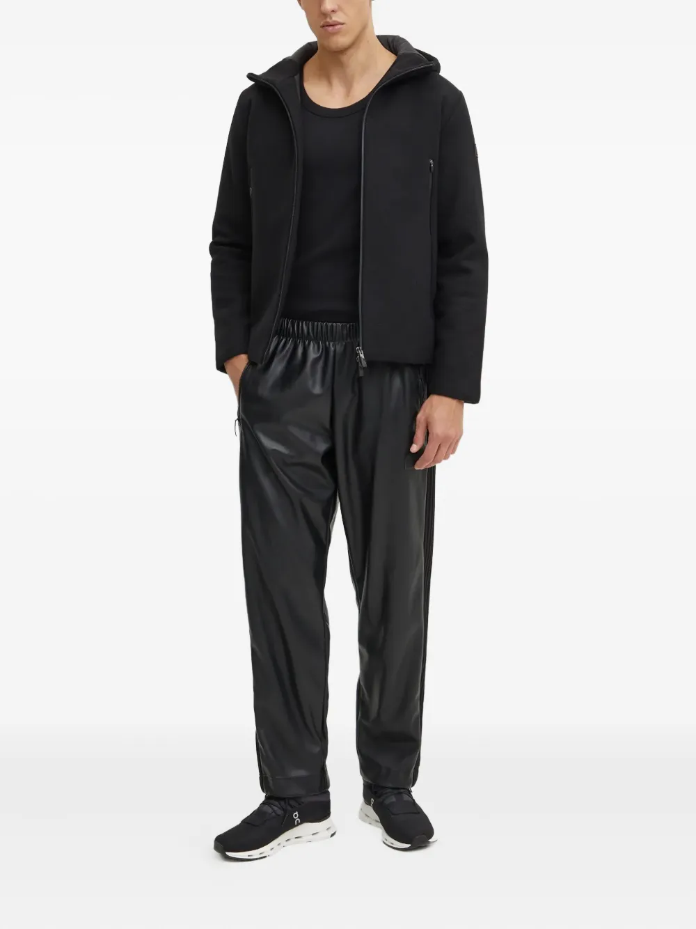 Ea7 Emporio Armani Hoodie met rits Zwart