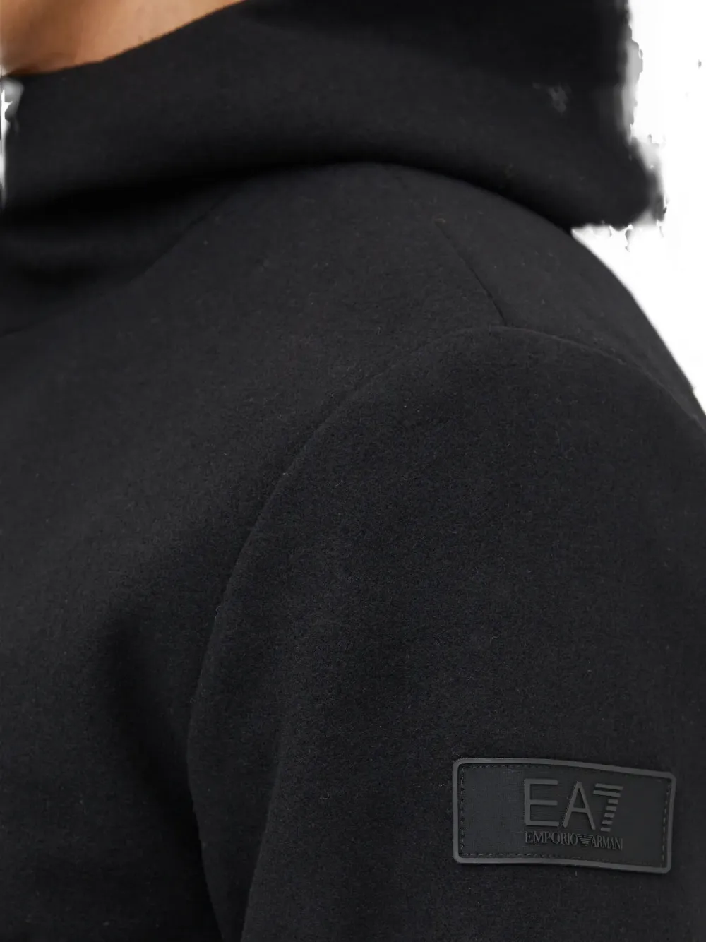 Ea7 Emporio Armani Hoodie met rits Zwart